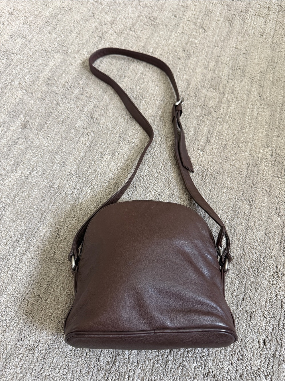 G.H. Bass & Co. Brown Leather Crossbody Satchel